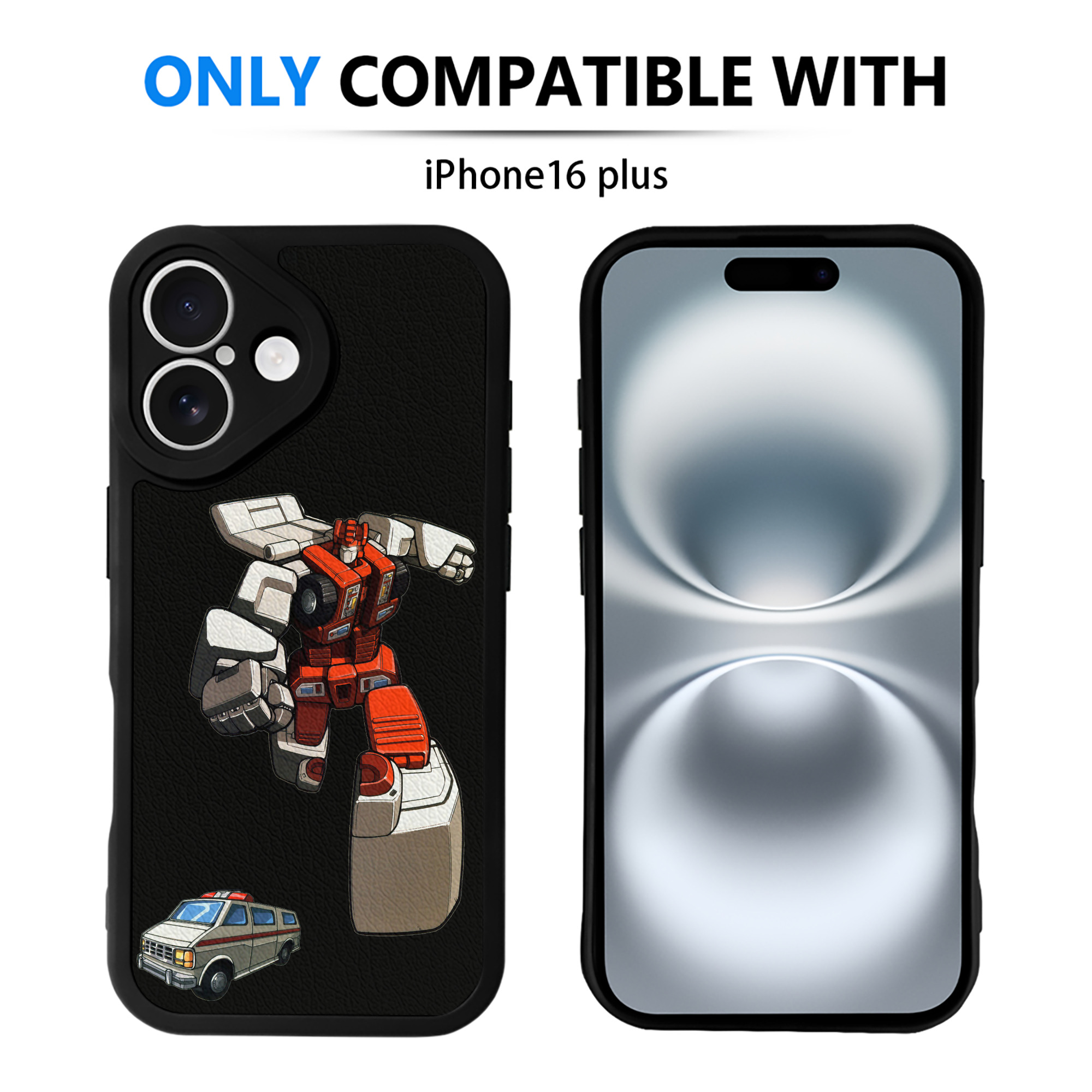 （画像用）  【iPhone 16シリーズ対応】シリコンスマホケース（レザー調） 材質：シリコン